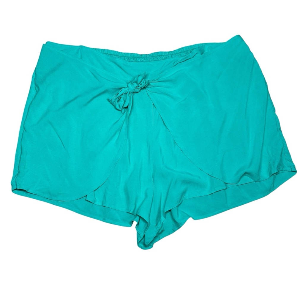 Catalina Blue Knot Coverup Shorts Size 3X Plus